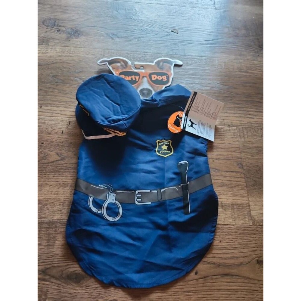 Cats or dog police officer Halloween costume